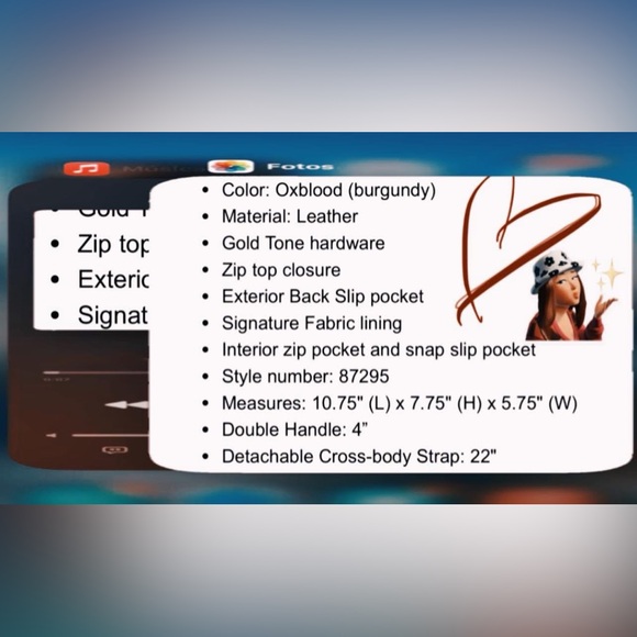 NWOT✨ COACH SWAGGER 27 COVERED IN THE UNIQUE COLOR “OXBLOOD” 👑🔥🙌🏼👜 - Picture 9 of 9